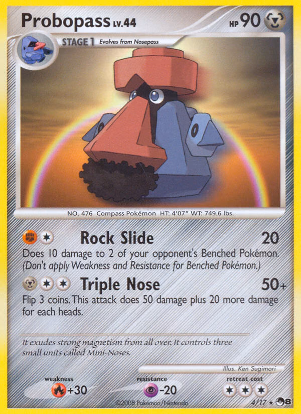 Probopass Pokemon card (4/17, POP Series 8)