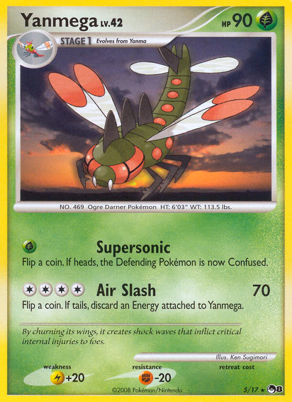 Yanmega Pokemon card (5/17, POP Series 8)