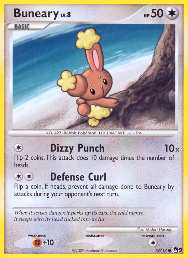 Buneary Pokemon card (12/17, POP Series 9)