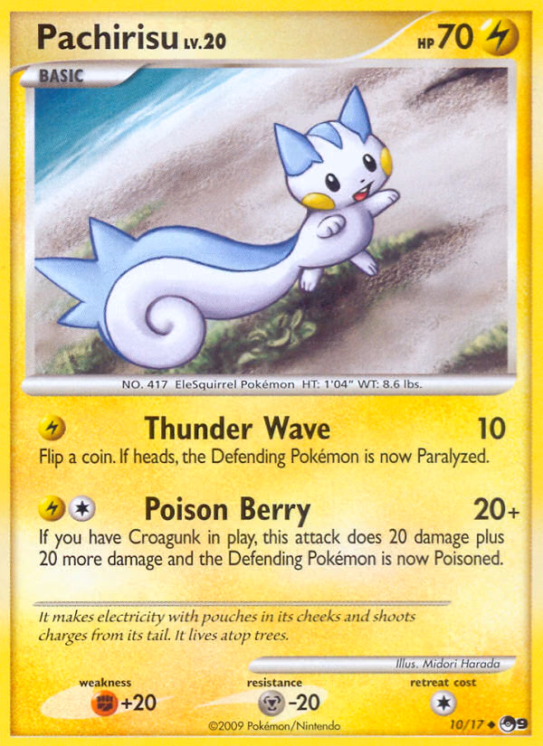 Pachirisu Pokemon card (10/17, POP Series 9)