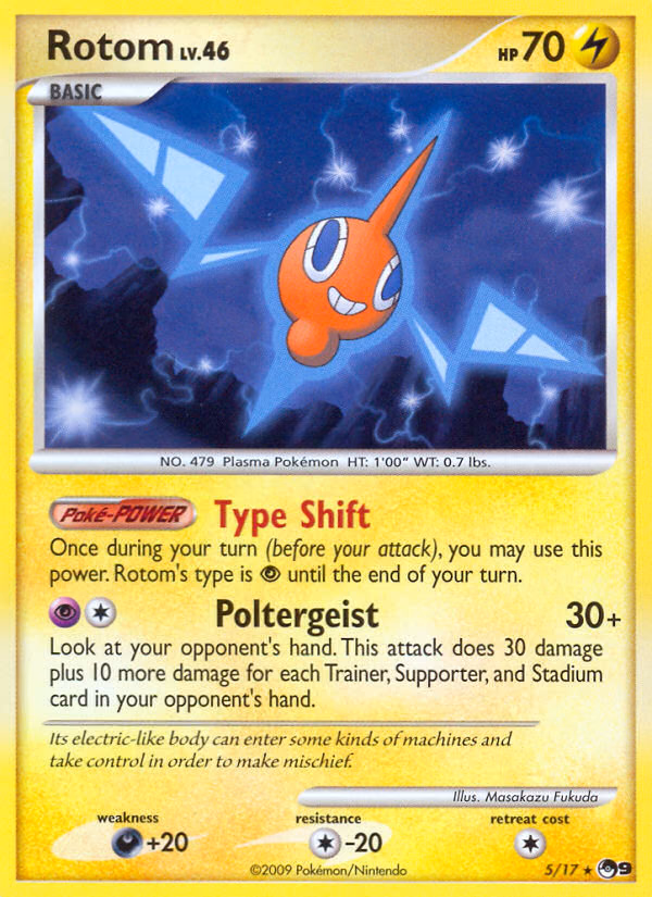 Rotom Pokemon card (5/17, POP Series 9)