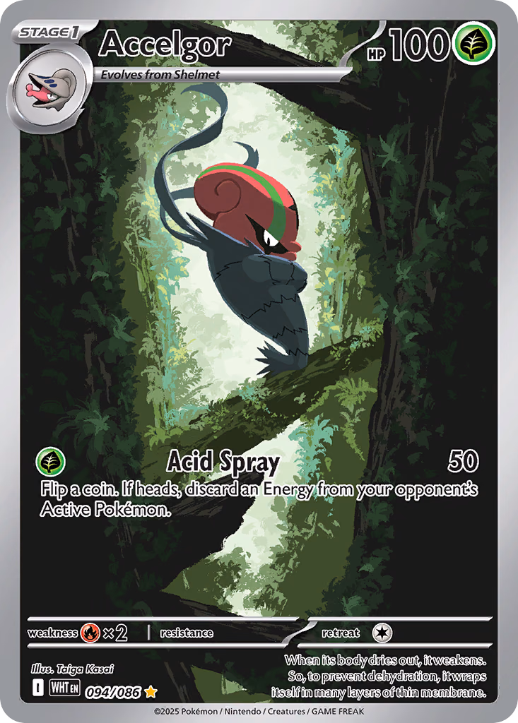 Accelgor Pokemon card (094/086, White Flare)