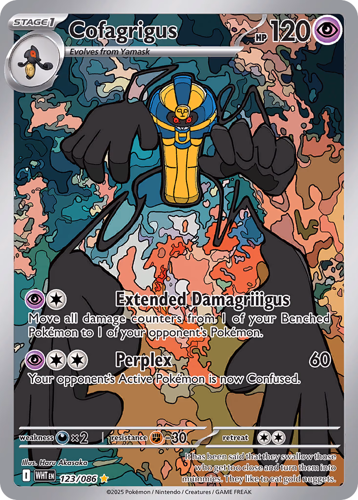 Cofagrigus Pokemon card (123/086, White Flare)