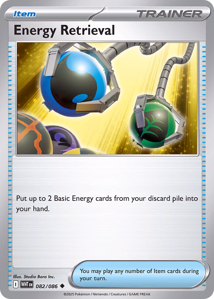 Energy Retrieval Pokemon card (082/086, White Flare)