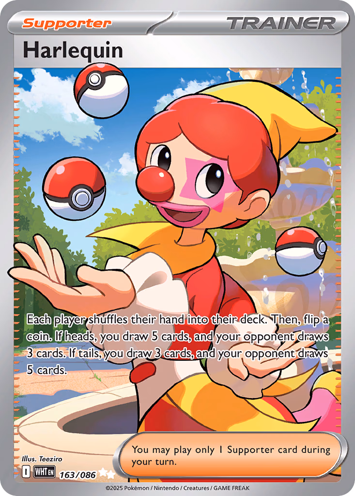 Harlequin Pokemon card (163/086, White Flare)