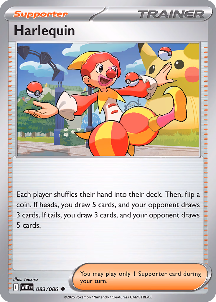 Harlequin Pokemon card (083/086, White Flare)