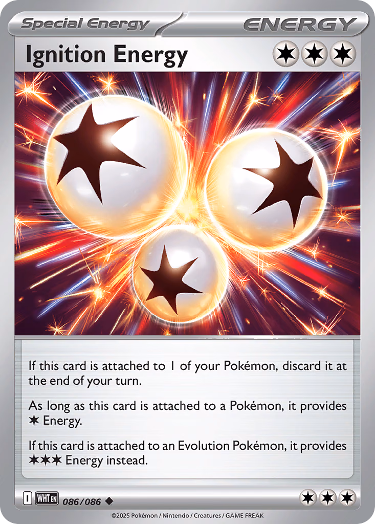 Ignition Energy Pokemon card (086/086, White Flare)