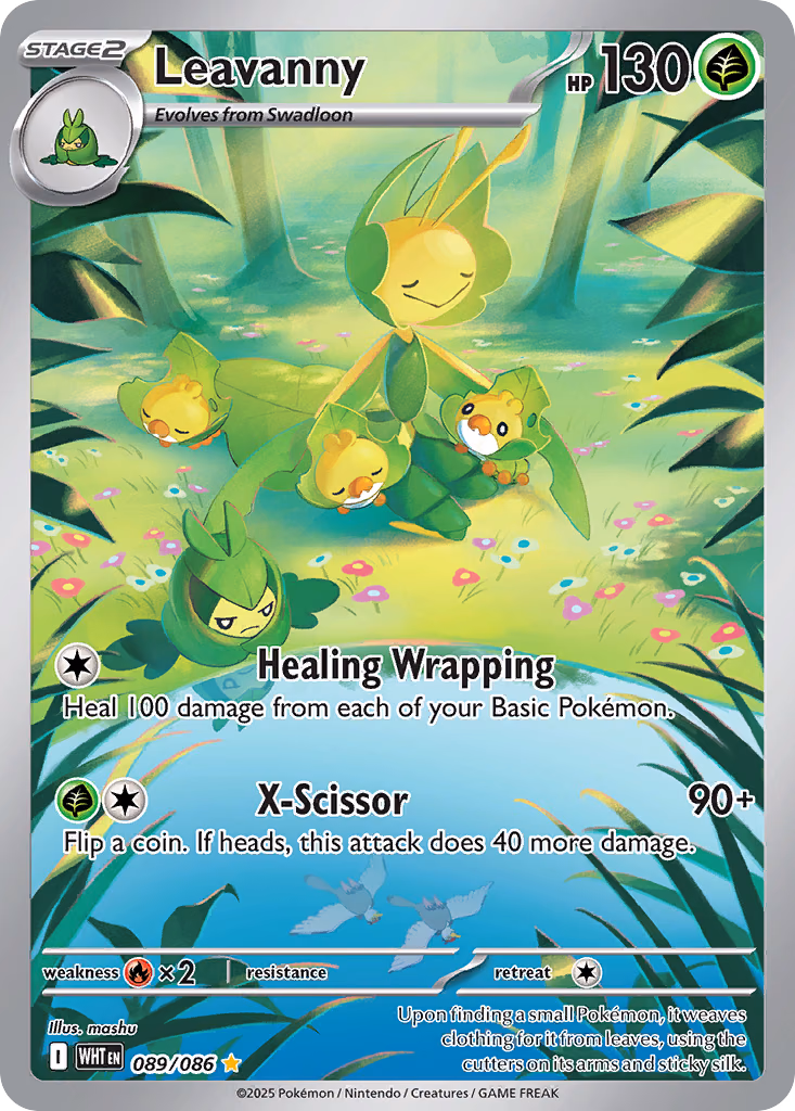 Leavanny Pokemon card (089/086, White Flare)