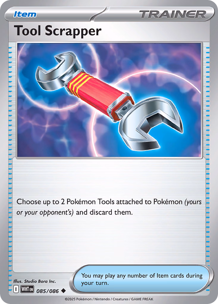 Tool Scrapper Pokemon card (085/086, White Flare)