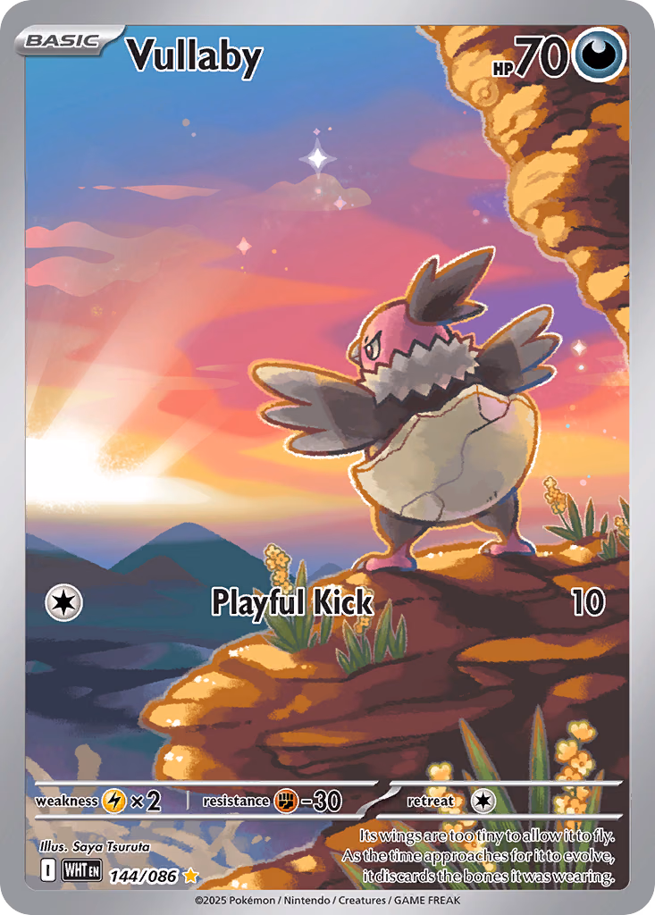 Vullaby Pokemon card (144/086, White Flare)