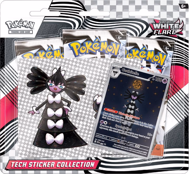 Pokemon White Flare Tech Sticker Collection