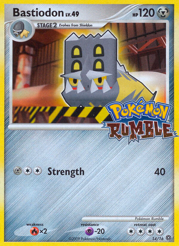 Bastiodon Pokemon card (14/16, Pokémon Rumble)