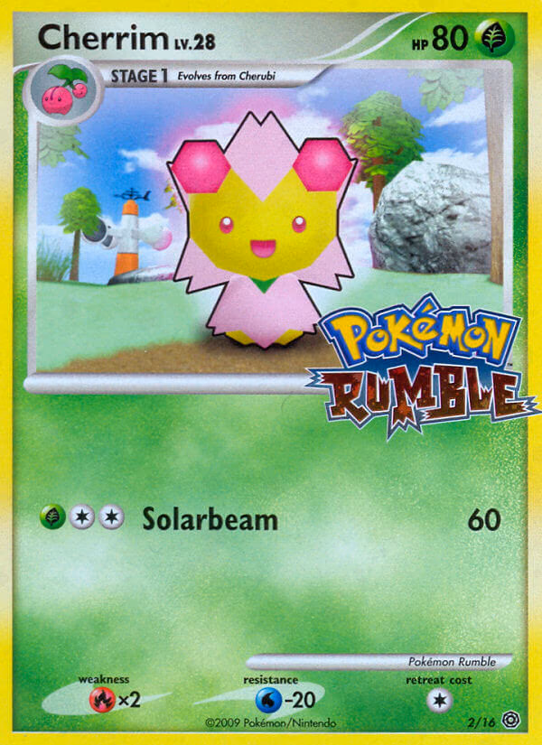 Cherrim Pokemon card (2/16, Pokémon Rumble)