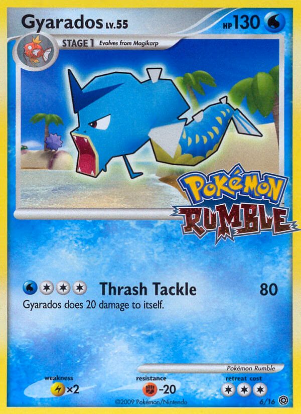 Gyarados Pokemon card (6/16, Pokémon Rumble)