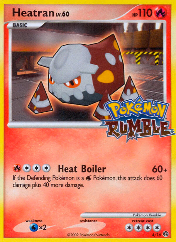 Heatran Pokemon card (4/16, Pokémon Rumble)