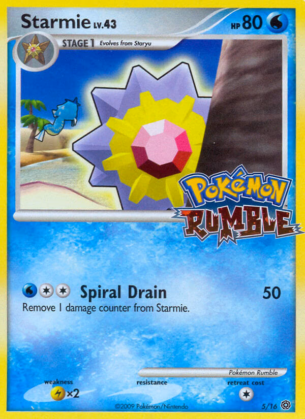 Starmie Pokemon card (5/16, Pokémon Rumble)