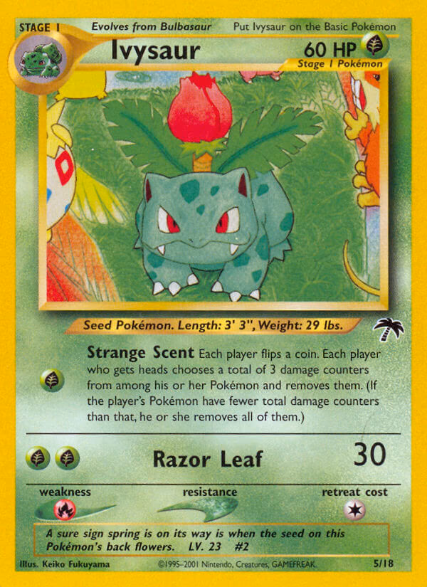 Ivysaur Pokemon card (5/18, Southern Islands)