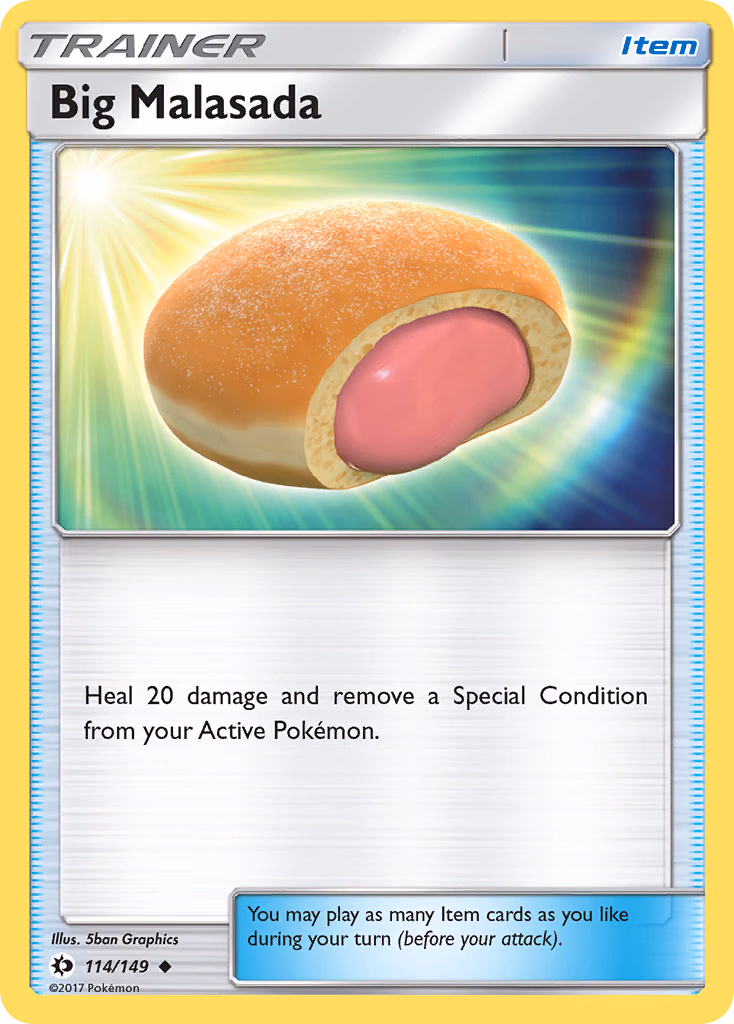 Big Malasada Pokemon card (114/149, Sun & Moon)