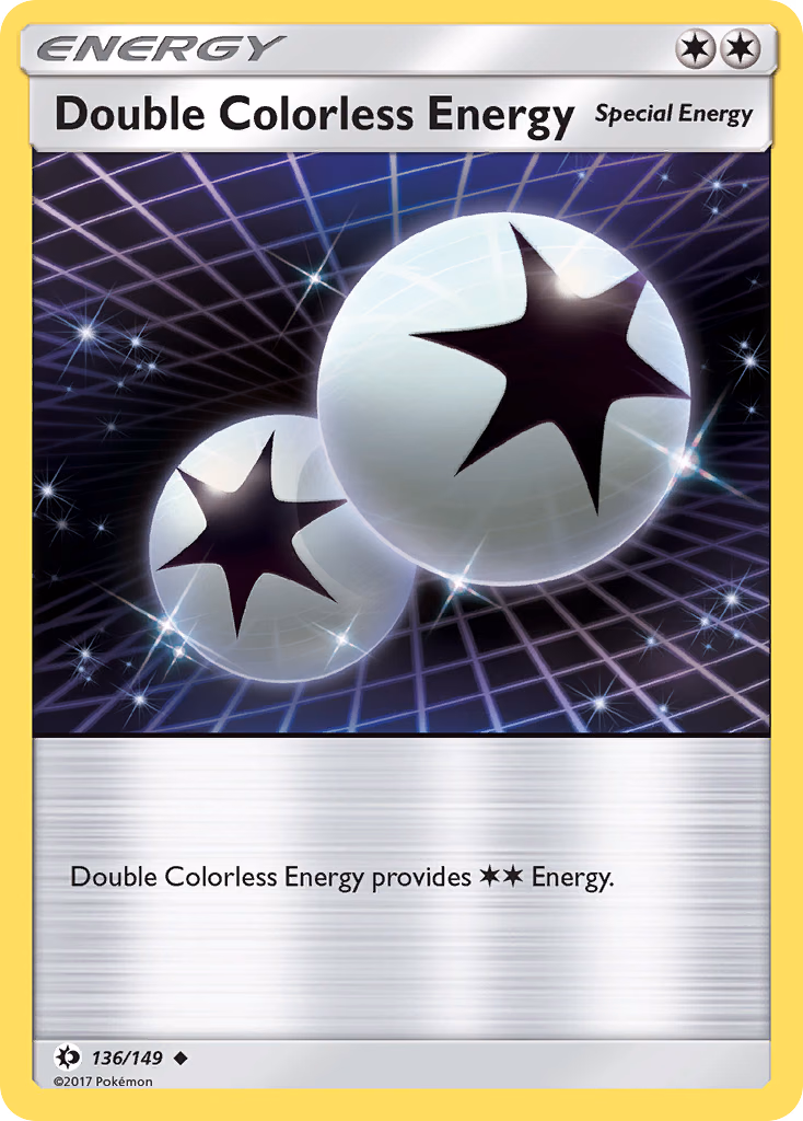 Double Colorless Energy Pokemon card (136/149, Sun & Moon)
