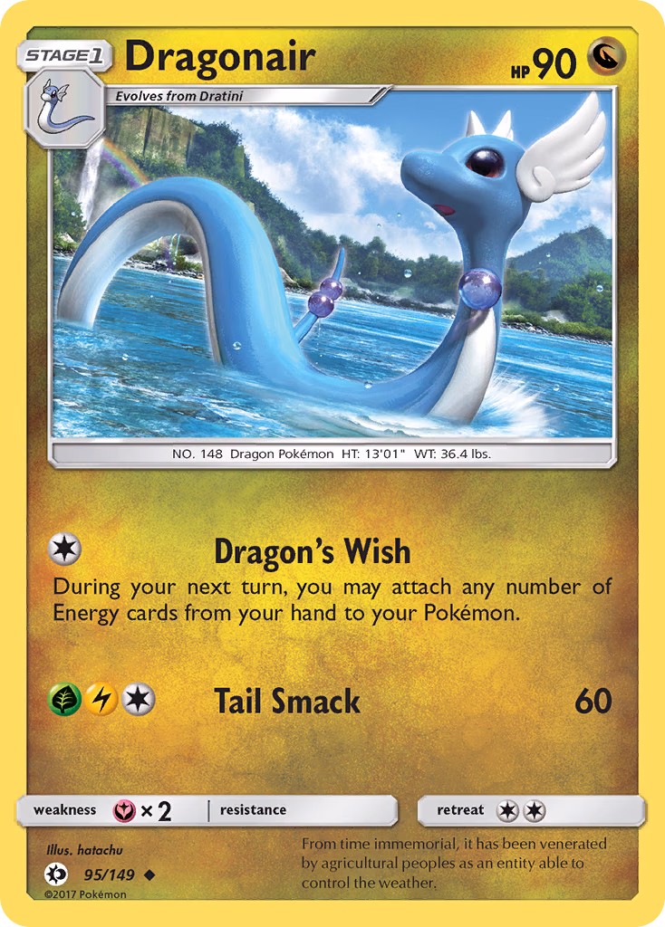 Dragonair Pokemon card (95/149, Sun & Moon)