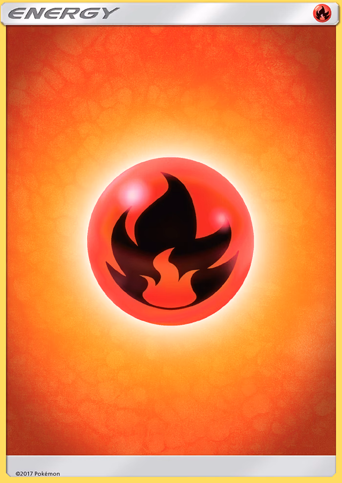 Fire Energy Pokemon card (165/149, Sun & Moon)