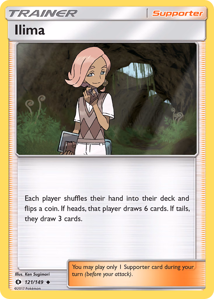 Ilima Pokemon card (121/149, Sun & Moon)