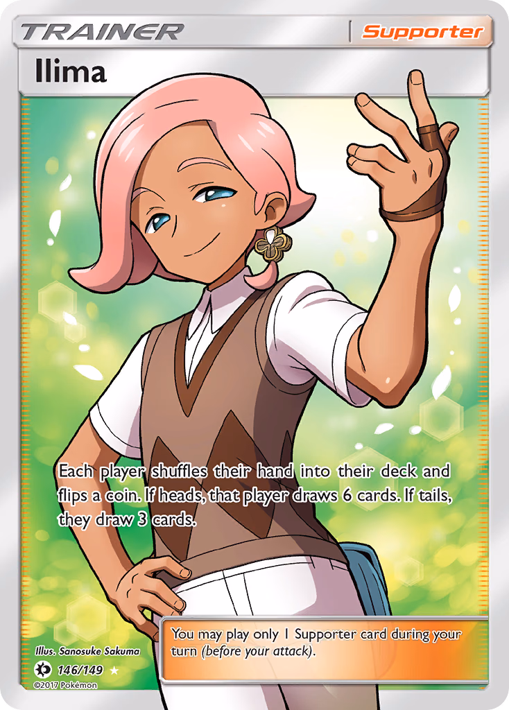 Ilima Pokemon card (146/149, Sun & Moon)