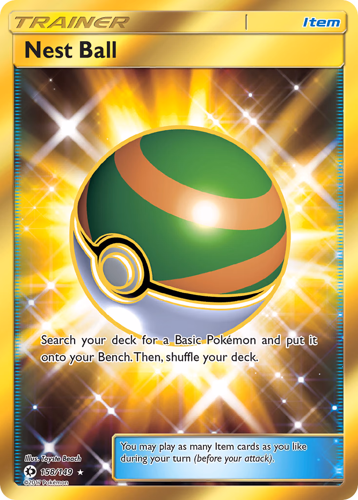 Nest Ball Pokemon card (158/149, Sun & Moon)