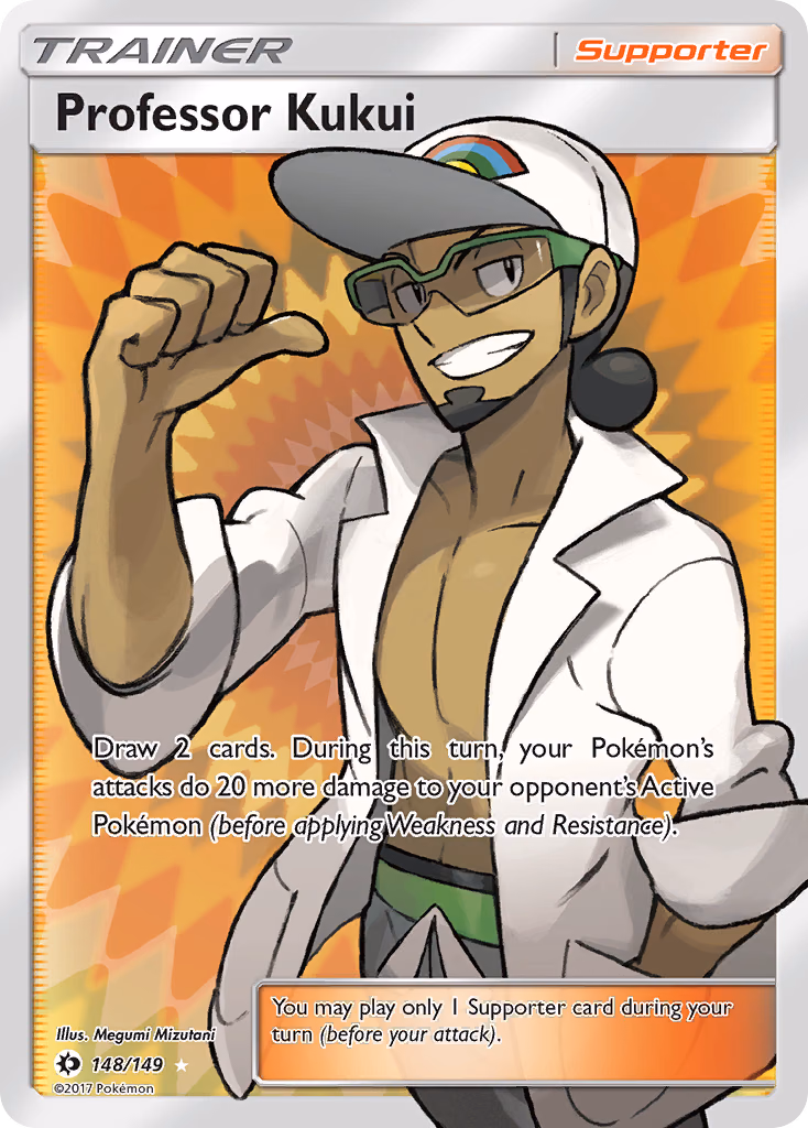 Professor Kukui Pokemon card (148/149, Sun & Moon)