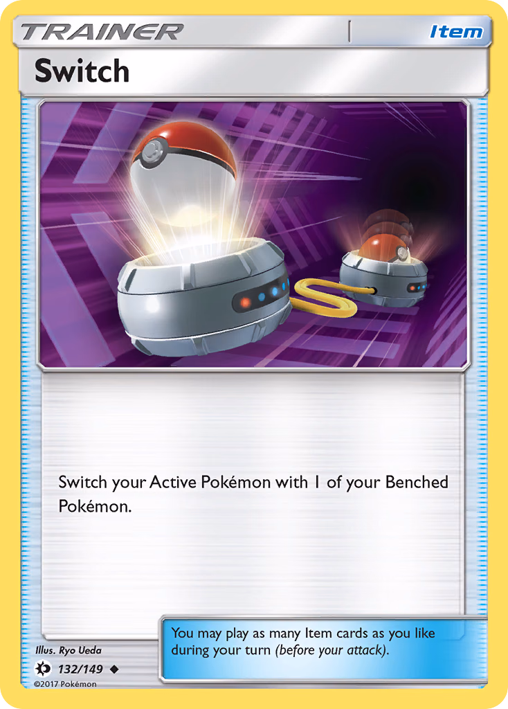 Switch Pokemon card (132/149, Sun & Moon)