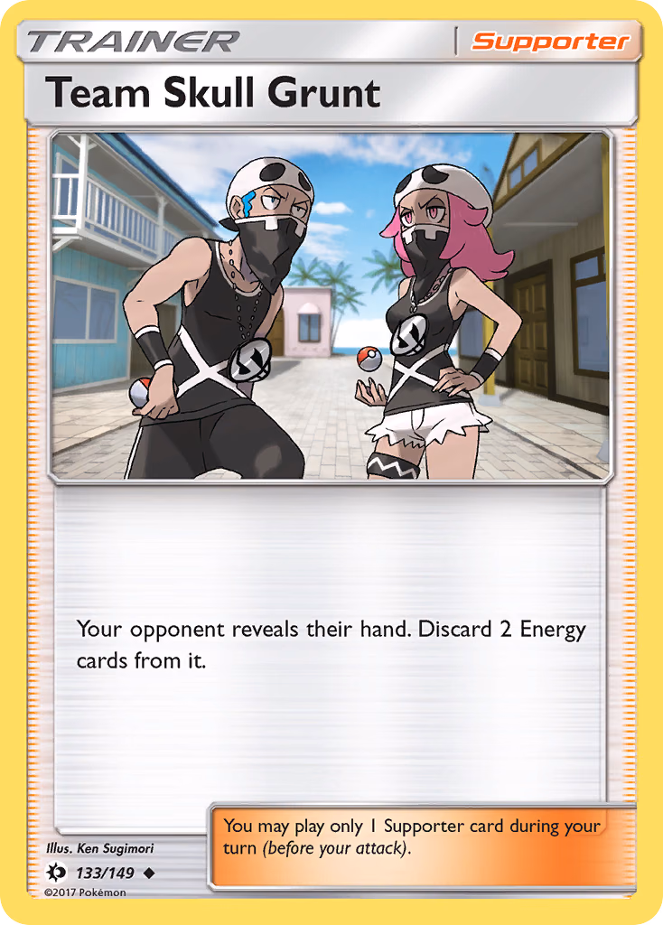 Team Skull Grunt Pokemon card (133/149, Sun & Moon)