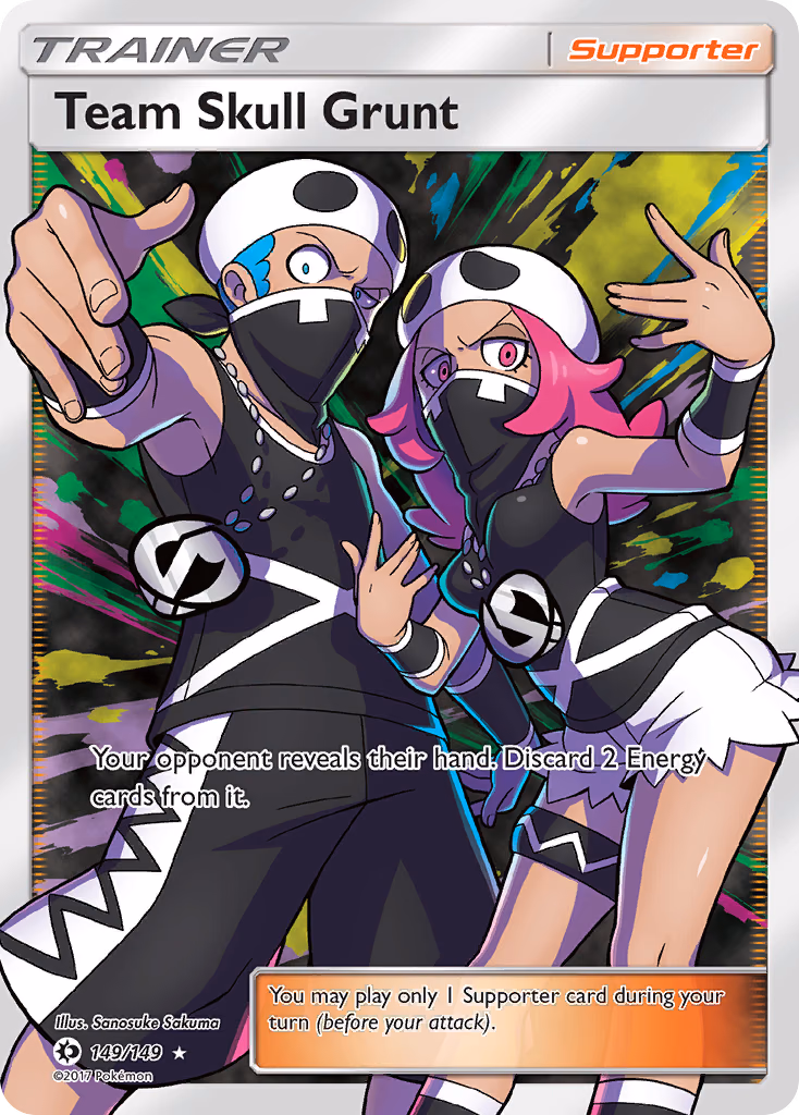 Team Skull Grunt Pokemon card (149/149, Sun & Moon)