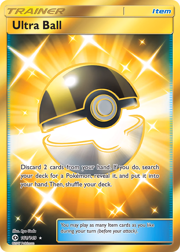 Ultra Ball Pokemon card (161/149, Sun & Moon)