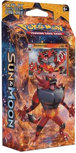Pokemon Sun & Moon Base Set Theme Deck - "Roaring Heat" [Incineroar]