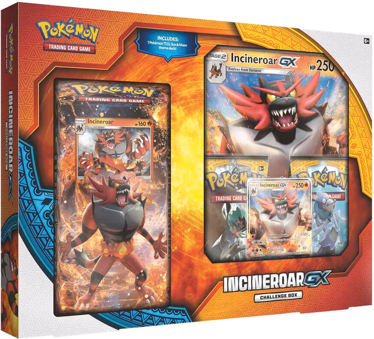 Pokemon Sun & Moon Incineroar GX Challenge Box