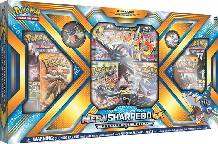 Pokemon Sun & Moon Mega Sharpedo EX Premium Collection