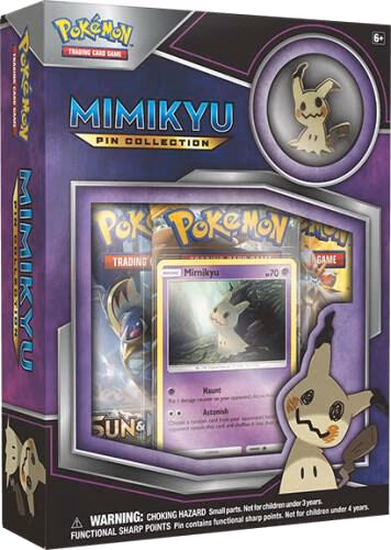 Pokemon Sun & Moon Mimikyu Pin Collection