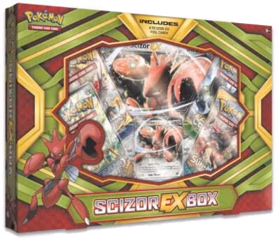 Pokemon Sun & Moon Scizor EX Box