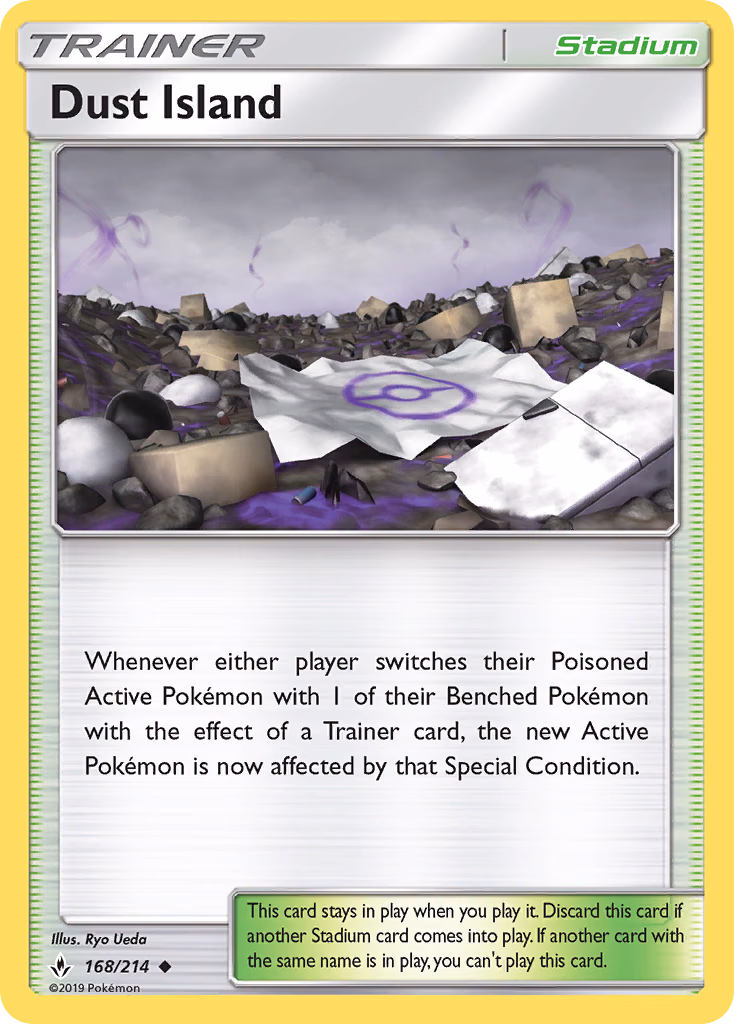 Dust Island Pokemon card (168/214, Unbroken Bonds)