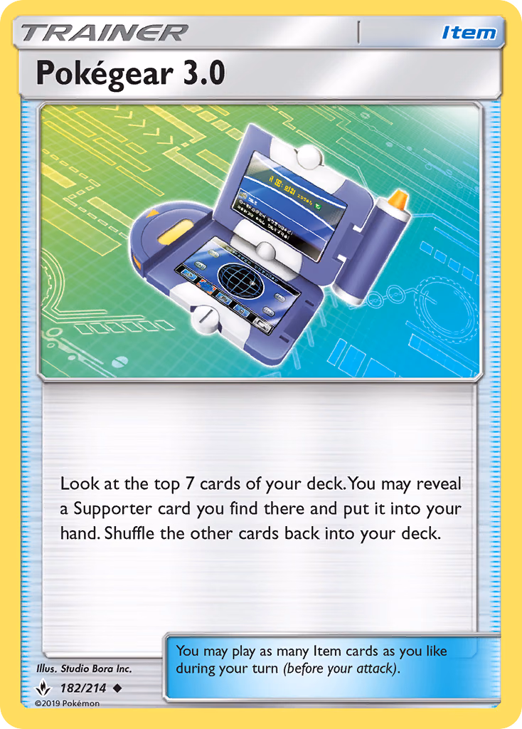 Pokégear 3.0 Pokemon card (182/214, Unbroken Bonds)