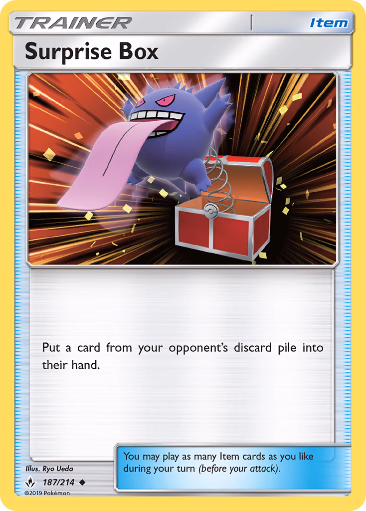 Surprise Box Pokemon card (187/214, Unbroken Bonds)