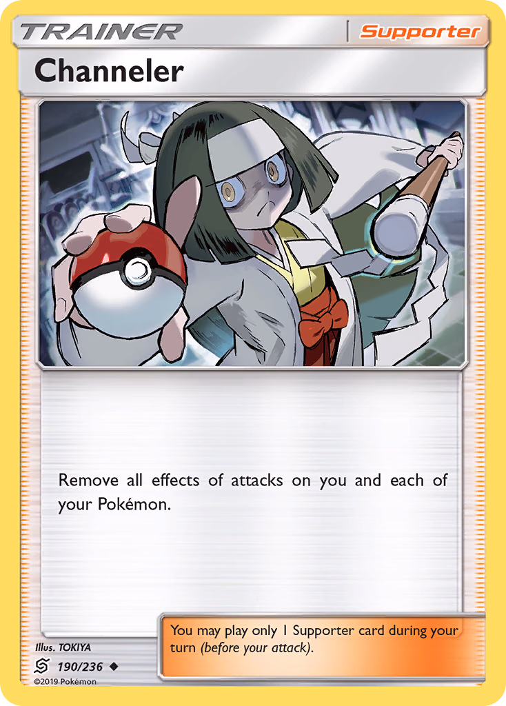 Channeler Pokemon card (190/236, Unified Minds)