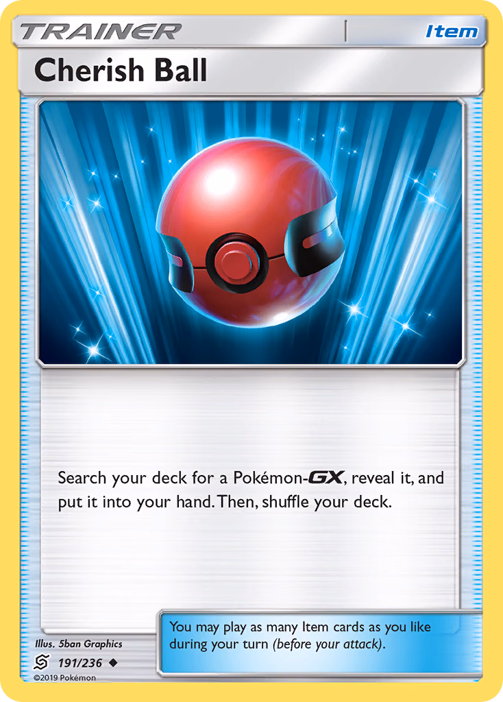 Cherish Ball Pokemon card (191/236, Unified Minds)