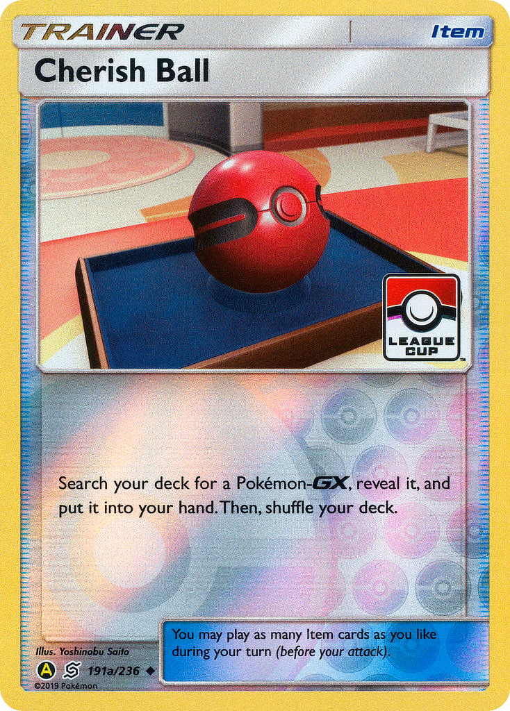 Cherish Ball Pokemon card (191a/236, Unified Minds)
