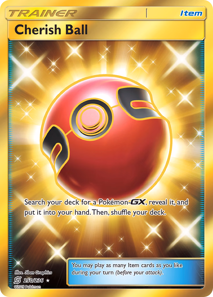 Cherish Ball Pokemon card (250/236, Unified Minds)