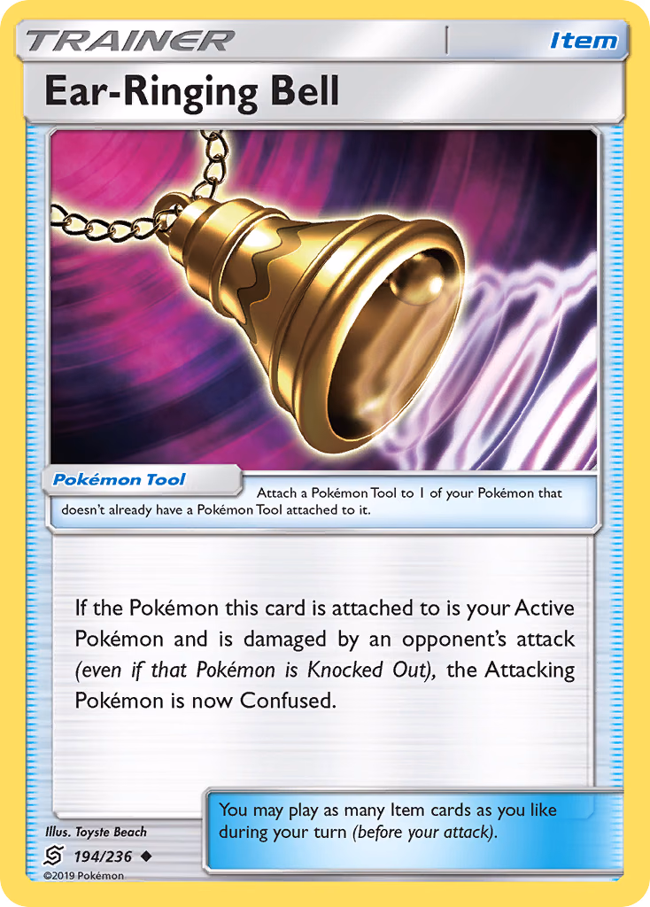 Ear-Ringing Bell Pokemon card (194/236, Unified Minds)