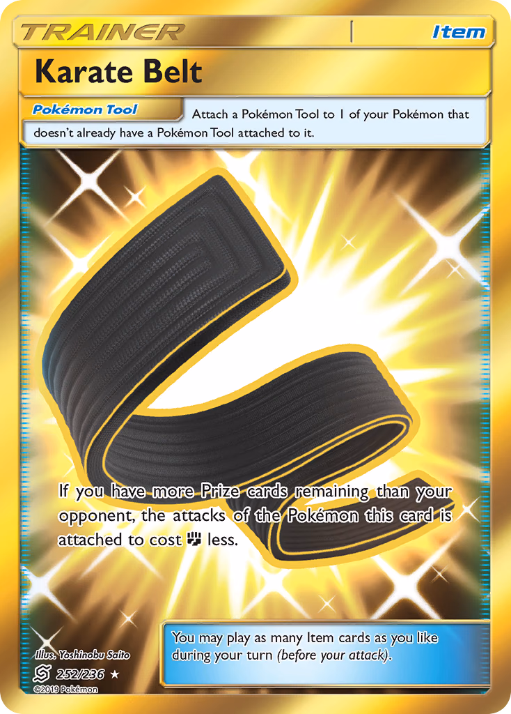 Karate Belt Pokemon card (252/236, Unified Minds)
