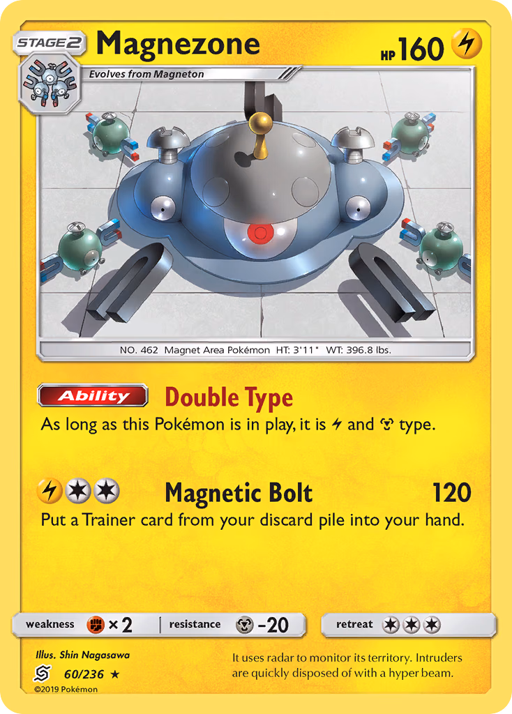 Magnezone Pokemon card (60/236, Unified Minds)