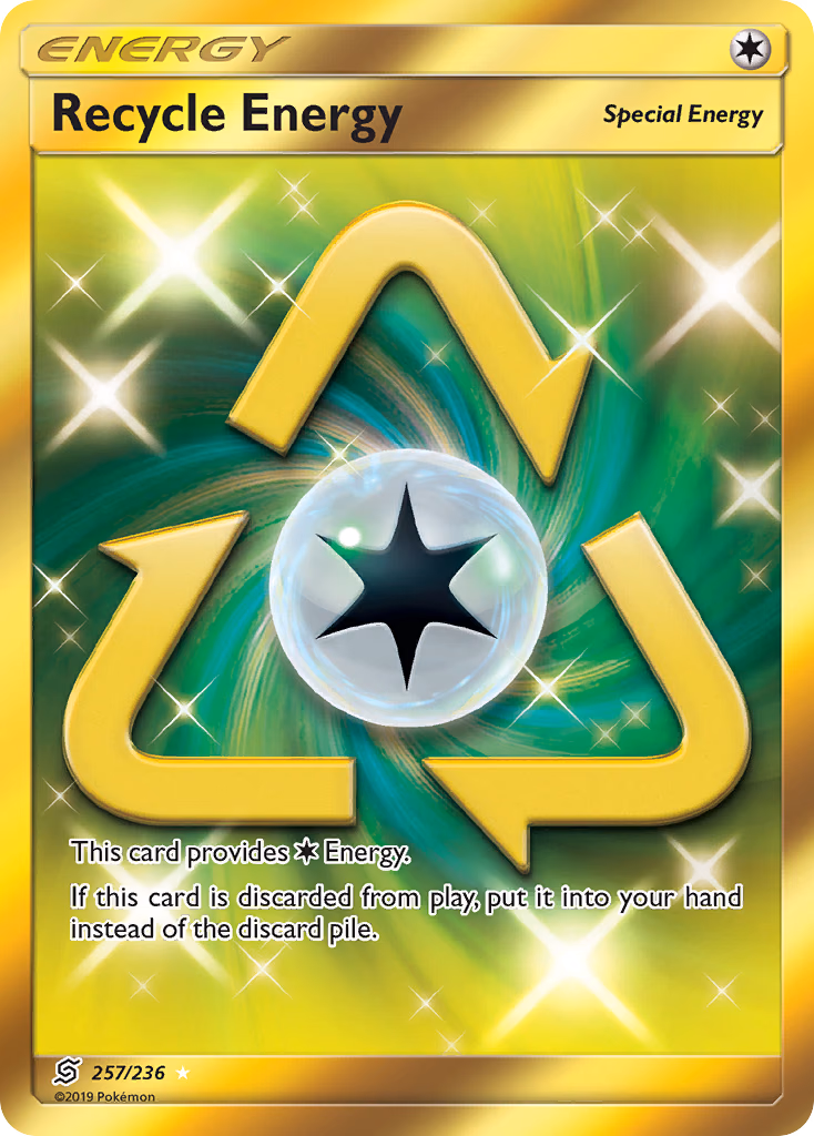 Recycle Energy Pokemon card (257/236, Unified Minds)