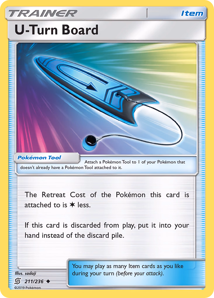 U-Turn Board Pokemon card (211/236, Unified Minds)